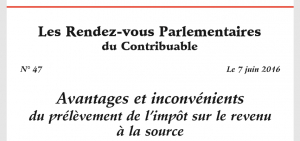 contribuable associés rendez-vous parlementaires