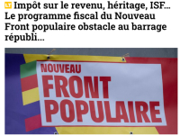 Programme fiscal du Nouveau Front populaire. Benoît Perrin réagit pour La Tribune